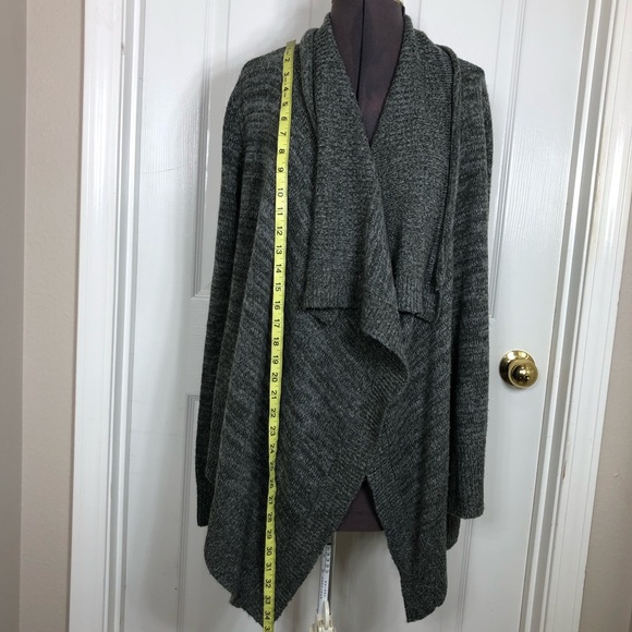 Abercrombie And  Fitch Wool Blend Soft Open Waterfall Marled Gray Cardigan XS/S - Picture 7 of 14